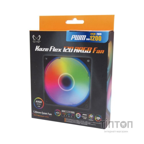Кулер до корпусу Scythe Kaze Flex 120 mm ARGB PWM (KF1225FD18AR-P)