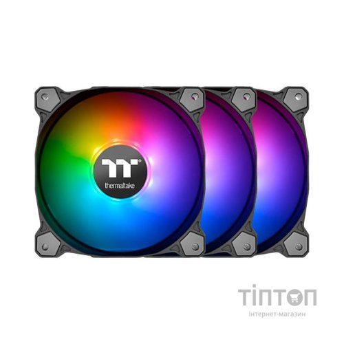 Кулер до корпусу ThermalTake Pure Plus RGB 12 Radiator Fan TT Premium Edition 3Pack/Fan/120 (CL-F063-PL12SW-A)