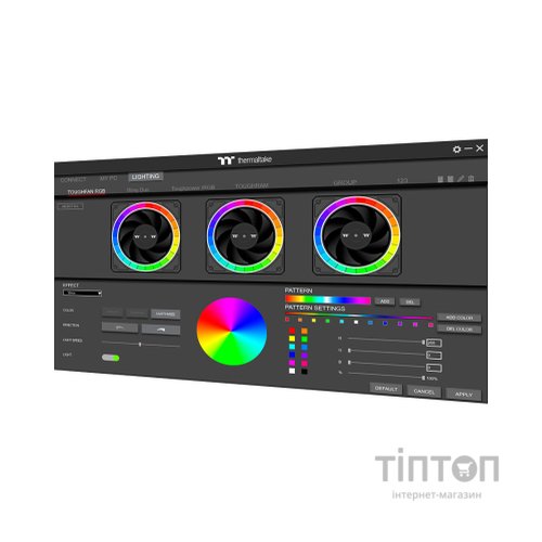 Кулер до корпусу ThermalTake TOUGHFAN 12 RGB Radiator Fan 3Pack (CL-F135-PL12SW-A)