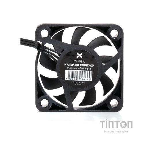 Кулер до корпусу Vinga 4010 3-pin ОЕМ