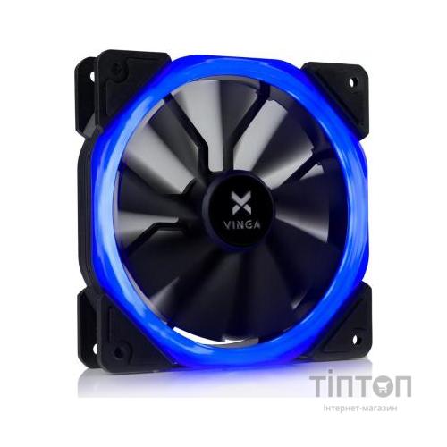 Кулер до корпусу Vinga LED fan-01 blue