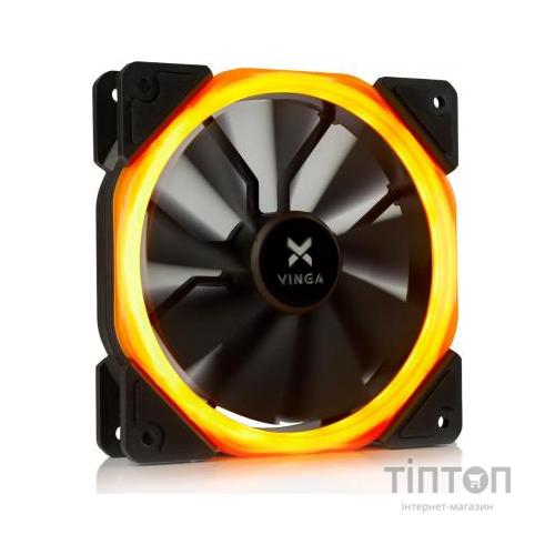 Кулер до корпусу Vinga LED fan-01 orange