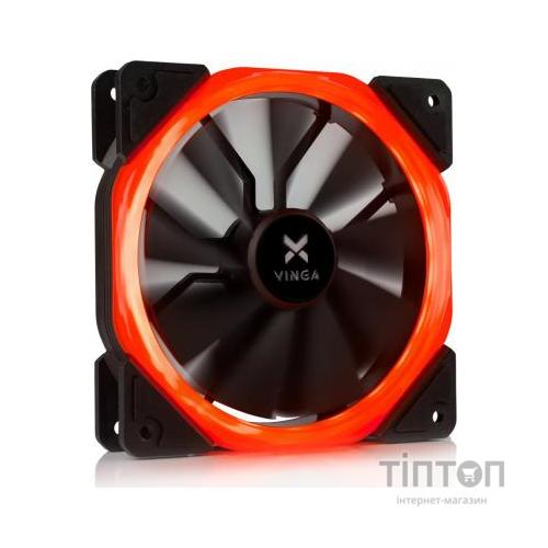 Кулер до корпусу Vinga LED fan-01 red