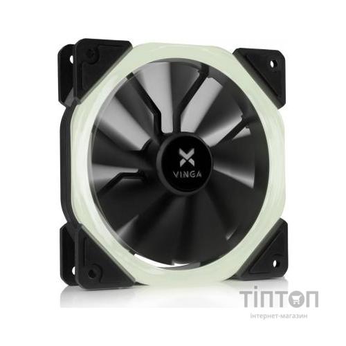 Кулер до корпусу Vinga LED fan-01 white