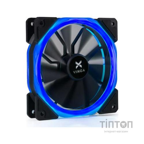 Кулер до корпусу Vinga LED fan-02 blue