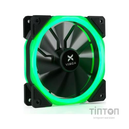 Кулер до корпусу Vinga LED fan-02 green