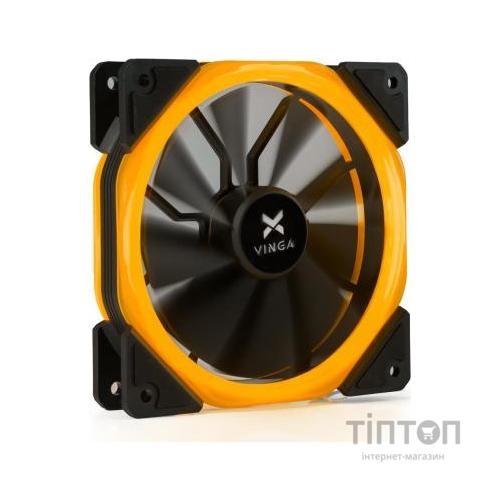 Кулер до корпусу Vinga LED fan-02 orange