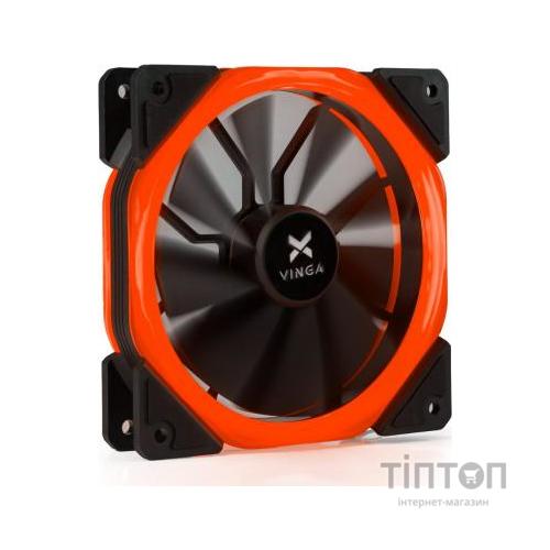 Кулер до корпусу Vinga LED fan-02 red