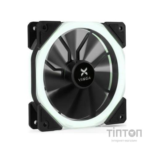 Кулер до корпусу Vinga LED fan-02 white