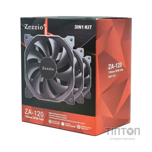Кулер до корпусу Zezzio ZA-120 3 in 1 Kit