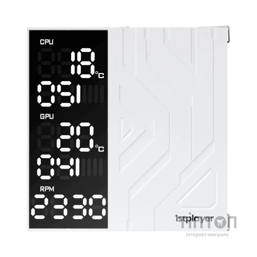 Кулер до процесора 1stPlayer FB12DS-6-WH