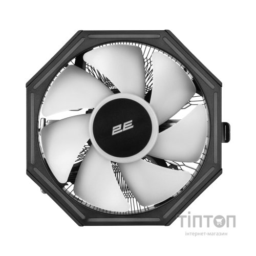 Кулер до процесора 2E Gaming Air Cool AC120ZP RGB, LGA1700, 1200, 115X, 775, AM5, AM4, AM3, AM3+, AM2, AM2+, FM2, FM1 (2E-AC120ZP-RGB)