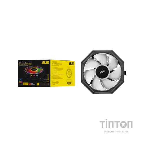 Кулер до процесора 2E Gaming Air Cool AC120ZP RGB, LGA1700, 1200, 115X, 775, AM5, AM4, AM3, AM3+, AM2, AM2+, FM2, FM1 (2E-AC120ZP-RGB)