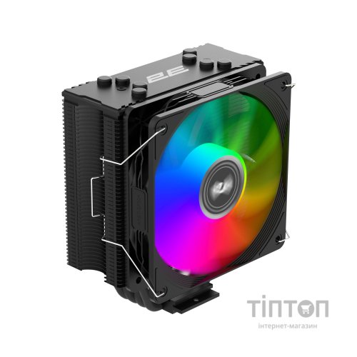 Кулер до процесора 2E GAMING Air Cool ACN120B-ARGB, LGA1700, 1200, 115x, 1366, AM5, AM4, AM3, AM3+, AM2 ,AM2+, FM2, FM (2E-ACN120B-ARGB)