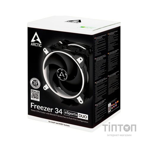 Кулер до процесора Arctic Freezer 34 eSports DUO White (ACFRE00061A)