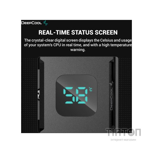 Кулер до процесора Deepcool AG400 DIGITAL BK ARGB