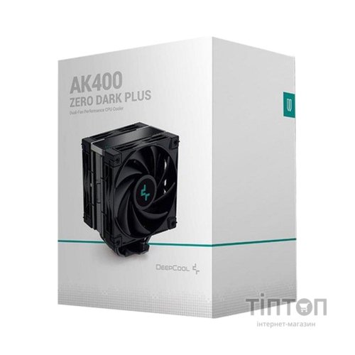 Кулер до процесора Deepcool AK400 Zero Dark Plus (R-AK400-BKNNMD-G-1)