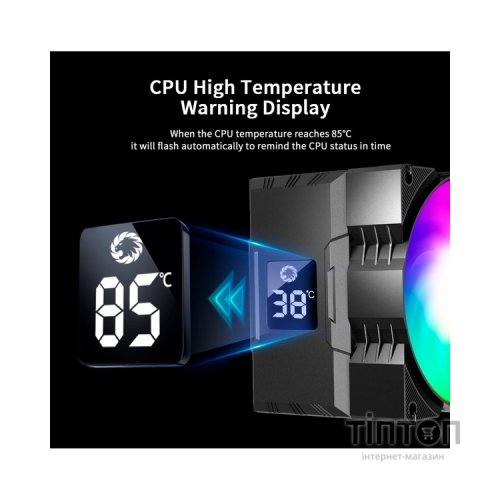 Кулер до процесора Gamemax Gamma 90 Digital BK