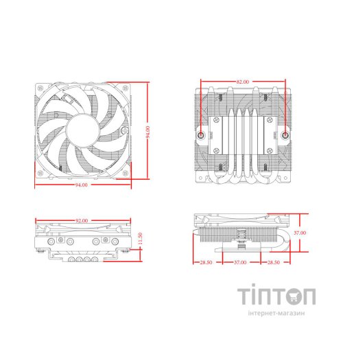 Кулер до процесора ID-Cooling IS-37-XT Black