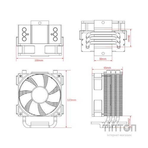 Кулер до процесора ID-Cooling SE-903-XT