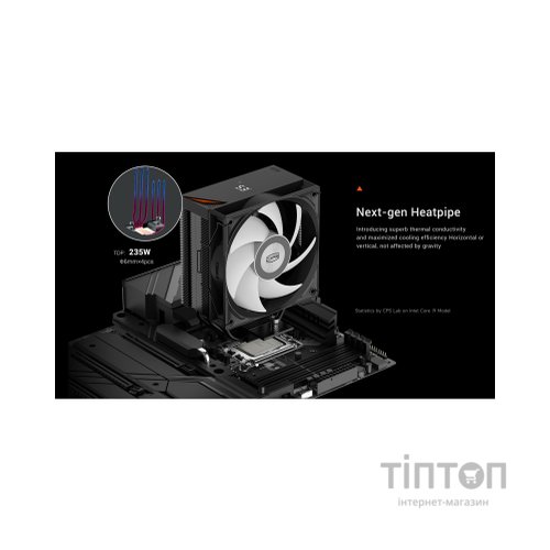 Кулер до процесора PcCooler RT400 Digital ARGB BK