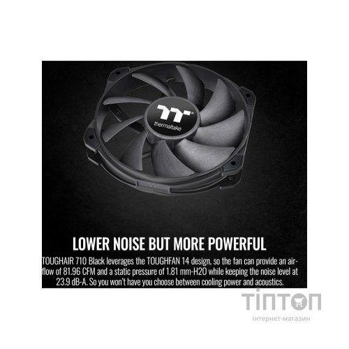 Кулер до процесора ThermalTake TOUGHAIR 710 Black (7 CL-P117-CA14BL-A)