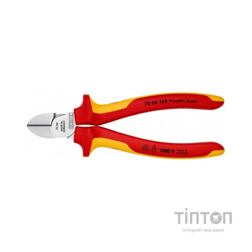 Кусачки KNIPEX бокові 70 06 160 (70 06 160)