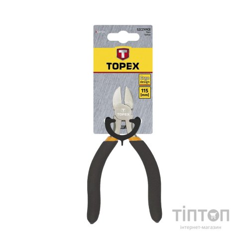 Кусачки Topex боковые прецесизионные, 115 мм (32D724)