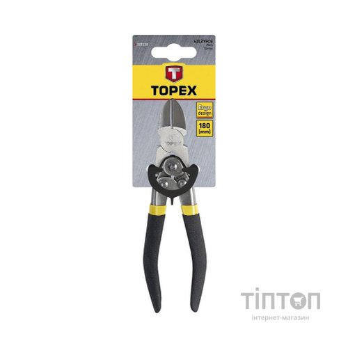 Кусачки Topex боковые с шарниром, 180 мм (32D138)