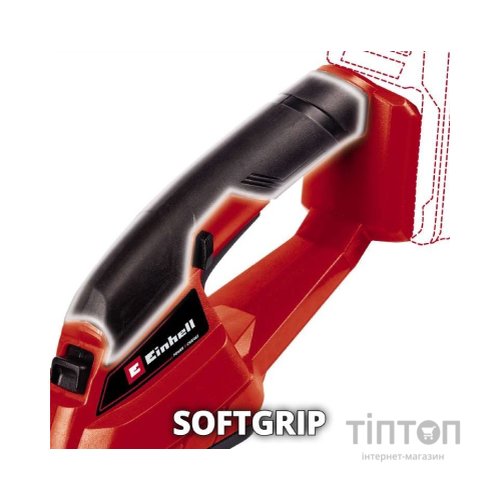 Кущоріз Einhell GE-CG 18/1 Li-Solo, 18В, PXC, леза 100 мм, 0.65 кг (без АКБ та ЗП) (3410382)