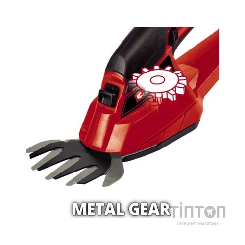 Кущоріз Einhell GE-CG 18/1 Li-Solo, 18В, PXC, леза 100 мм, 0.65 кг (без АКБ та ЗП) (3410382)