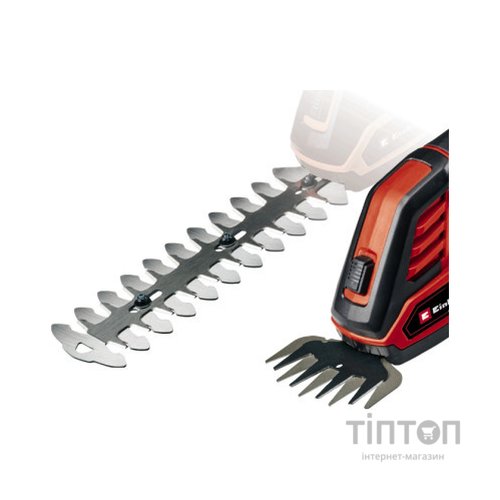 Кущоріз Einhell GE-CG 18/100 Li T - Solo, 18В, PXC, леза 100/200 мм, телескоп. ручка, 0.7 кг (без АКБ та ЗП) (3410310)