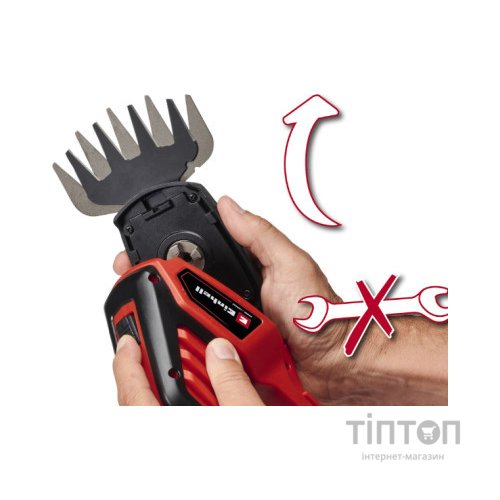 Кущоріз Einhell GE-CG 18/100 Li T - Solo, 18В, PXC, леза 100/200 мм, телескоп. ручка, 0.7 кг (без АКБ та ЗП) (3410310)