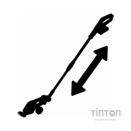 Кущоріз Einhell GE-CG 18/100 Li T - Solo, 18В, PXC, леза 100/200 мм, телескоп. ручка, 0.7 кг (без АКБ та ЗП) (3410310)