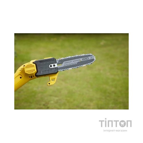 Кущоріз Stanley FatMax, висоторіз, 20V, 4Ah, шина 20 см, ланцюг 3/8 (SFMCPS620M1)