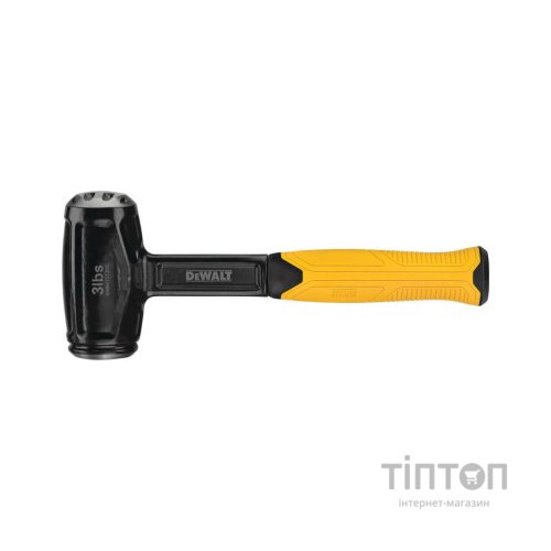 Кувалда DeWALT міні, 1361 г, з гасінням вібрації, 26.5 см. (DWHT51388-0)