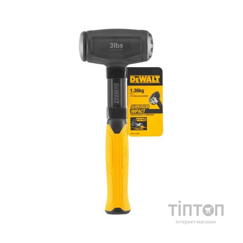 Кувалда DeWALT міні, 1361 г, з гасінням вібрації, 26.5 см. (DWHT51388-0)