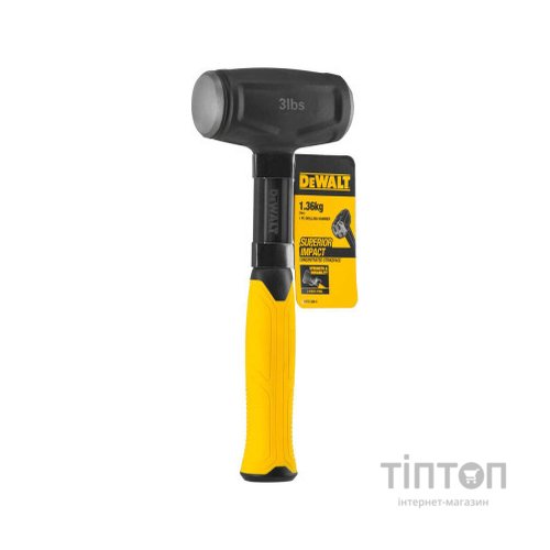Кувалда DeWALT міні, 1361 г, з гасінням вібрації, 26.5 см. (DWHT51388-0)