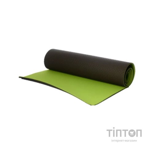 Килимок для фітнесу Ecofit MD9012 двошаровий TPE 183 х 61 х 0,6 см Темно-зелений/зелений (К00026950)