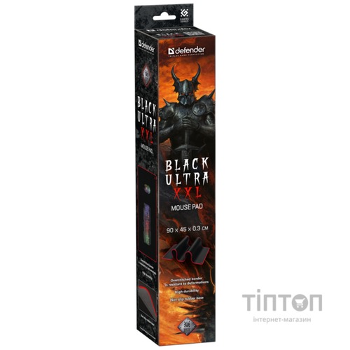Килимок для миші Defender Black Ultra XXL 900*450*3мм (50564)