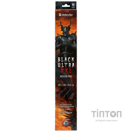 Килимок для миші Defender Black Ultra XXL 900*450*3мм (50564)