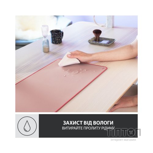 Килимок для мишки Logitech Desk Mat Studio Series Darker Rose (956-000053)