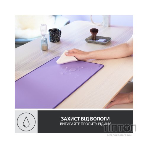Килимок для мишки Logitech Desk Mat Studio Series Lavender (956-000054)