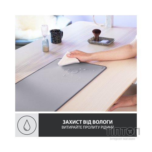 Килимок для мишки Logitech Desk Mat Studio Series Mid Grey (956-000052)