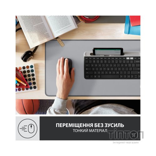 Килимок для мишки Logitech Desk Mat Studio Series Mid Grey (956-000052)