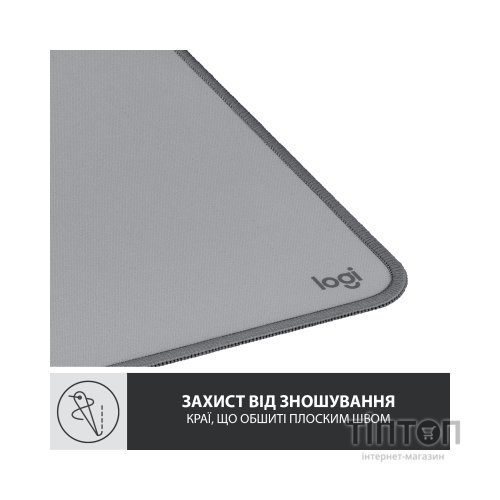 Килимок для мишки Logitech Desk Mat Studio Series Mid Grey (956-000052)