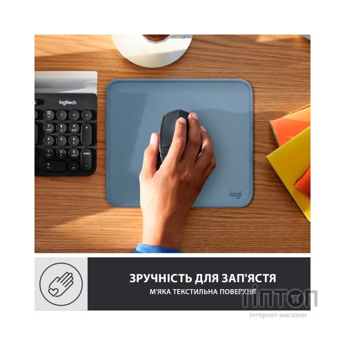 Килимок для мишки Logitech Mouse Pad Studio Series Blue (956-000051)