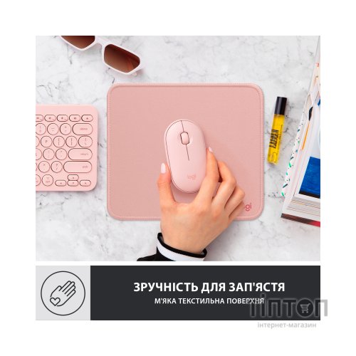 Килимок для мишки Logitech Mouse Pad Studio Series Darker Rose (956-000050)