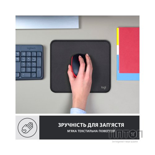 Килимок для мишки Logitech Mouse Pad Studio Series Graphite (956-000049)