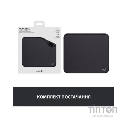 Килимок для мишки Logitech Mouse Pad Studio Series Graphite (956-000049)